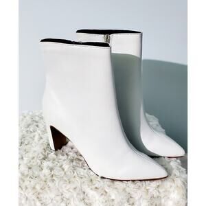 Chinese Laundry New White Booties Size 6.5 Bridal Office Classic Retro